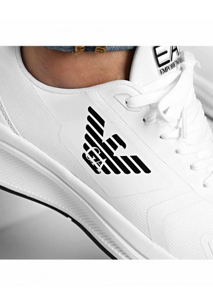 Lustre Revolucionario rasguño Zapatillas EA7 Emporio Armani blancas
