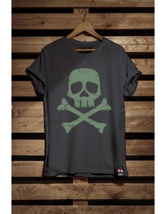 Camiseta Lasal Pirates negra-kaki