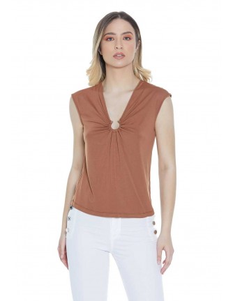 Camiseta Relish Romi marron 2