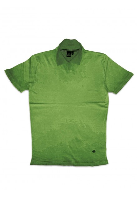 Polo Recycled verde lima