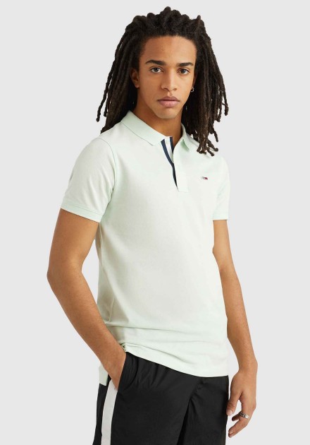 Polo Tommy Jeans verde menta