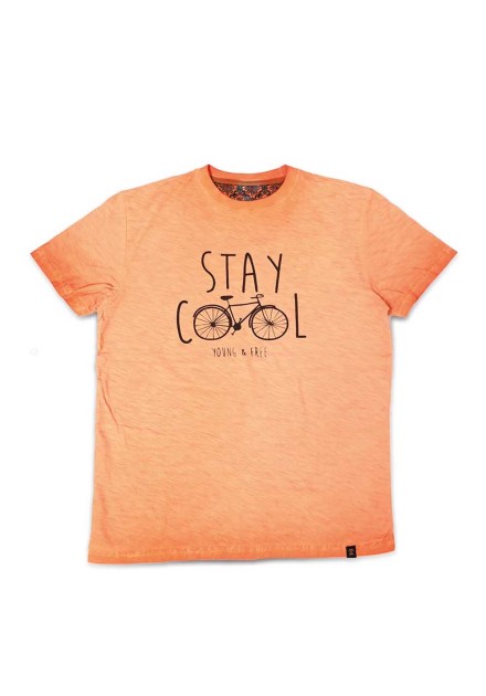 Camiseta Recycled orange bici