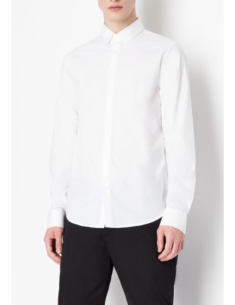 Camisa Armani Exchange blanca elastica