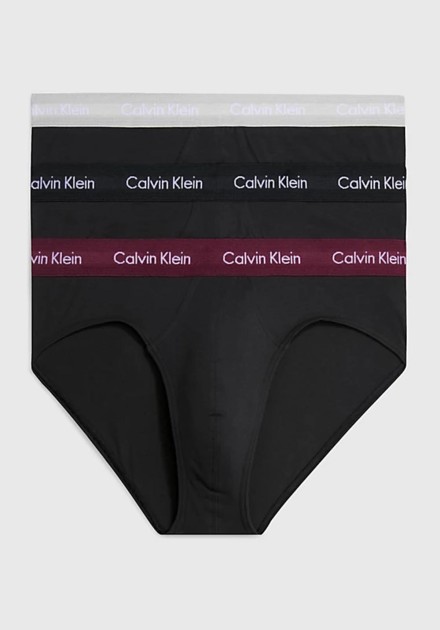 Slip Calvin Klein tripack negro