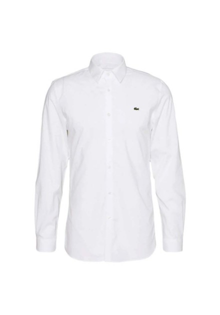 Camisa Lacoste blanca slim fit