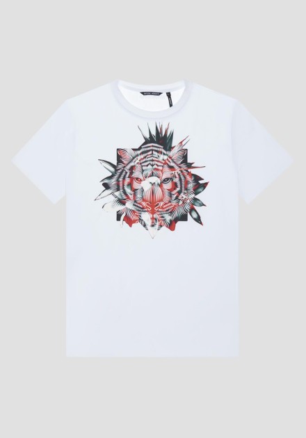 Camiseta Antony Morato blanca tigre