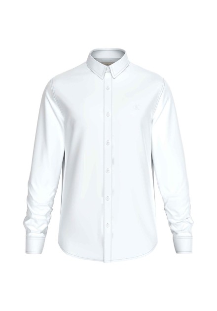 Camisa Calvin Klein blanca slimfit elast
