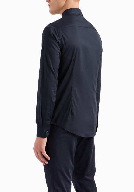 Camisa Armani Exchange azul elastica Camisa Armani Exchange azul elastica