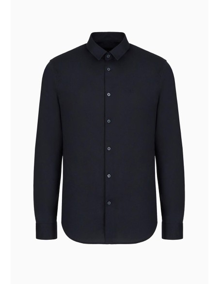 Camisa Armani Exchange azul elastica hombre