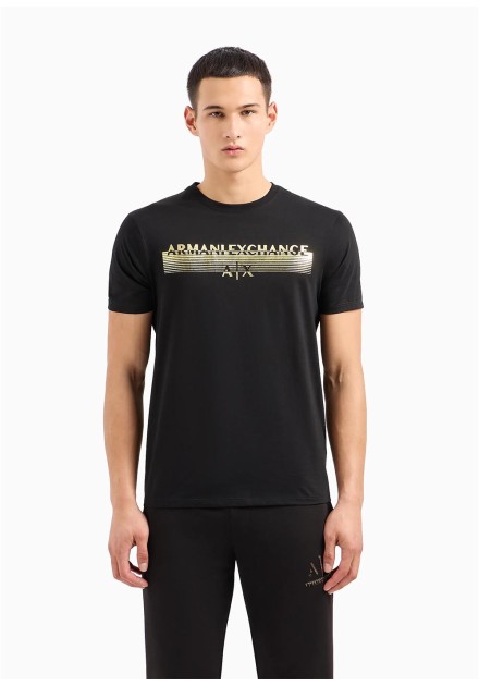 Camiseta Armani Exchange negra logo