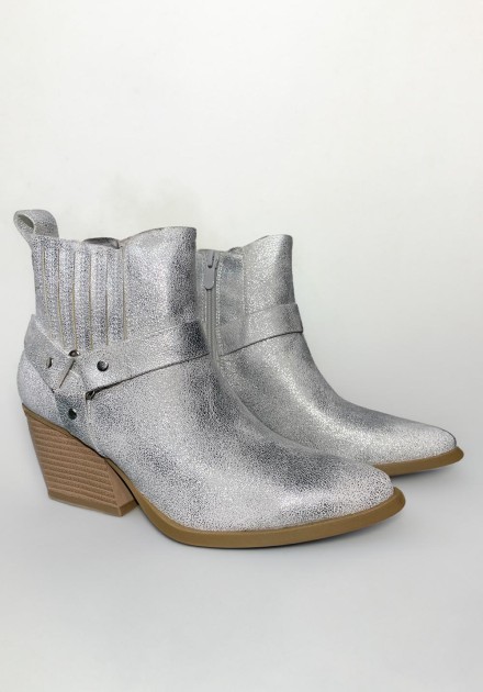 Botines mujer plata Botines mujer plata