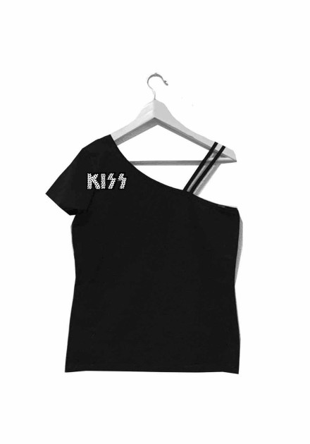 Camiseta Bikatelier Chelsea Kiss negra