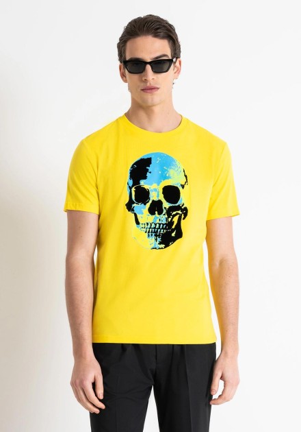 Camiseta Antony Morato amarilla calavera