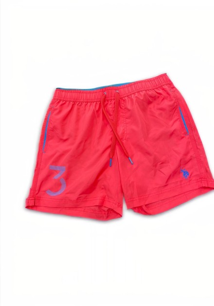 Bañador US POLO ASSN nº3 fucsia