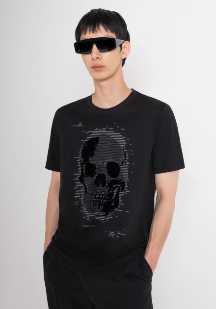 Camiseta Antony Morato negra calavera