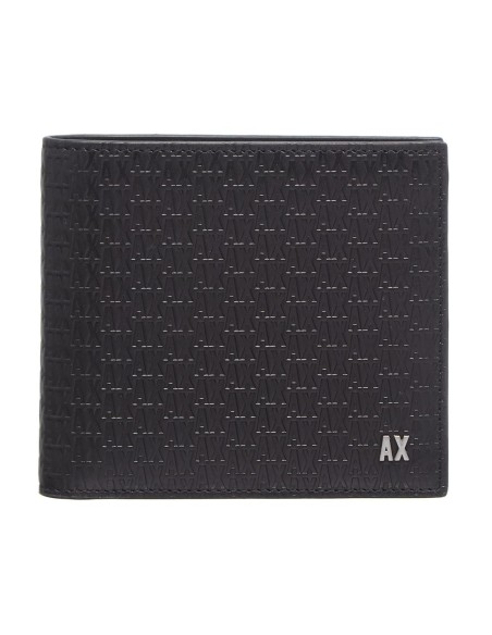 Billetero Armani Exchange negro piel log