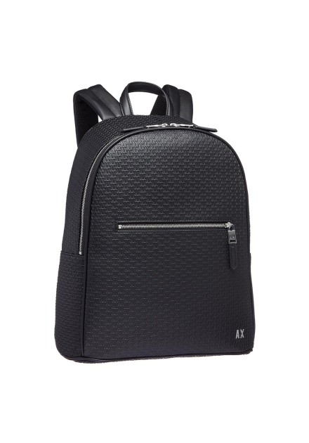 Mochila Armani Exchange negra piel