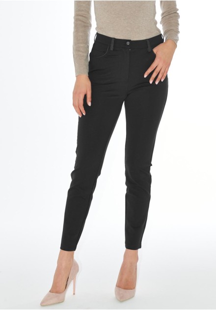 Pantalon Yes Zee negro elástico bolsillos