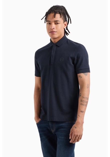 Polo Armani Exchange negro pique