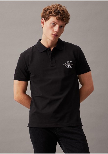 Polo Calvin Klein negro logo CK