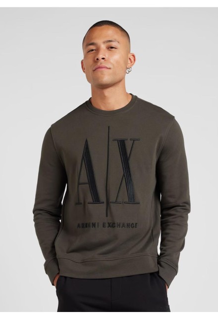 Sudadera Armani Exchange verde logo