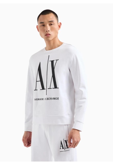 Sudadera Armani Exchange blanca logo