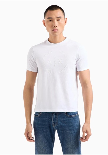 Camiseta Armani Exchange blanca basica