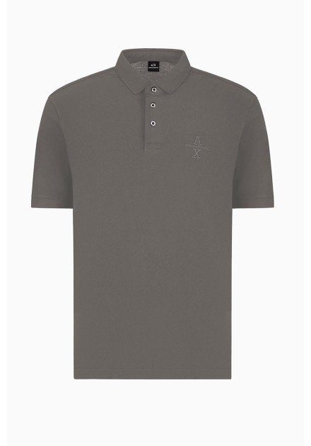 Polo Armani Exchange gris pique