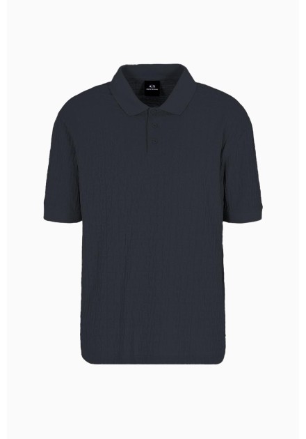 Polo Armani Exchange azul logos