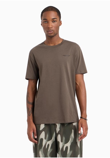 Camiseta Armani Exchange marron basica