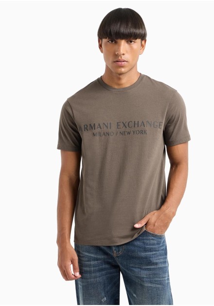 Camiseta Armani Exchange oliva basica