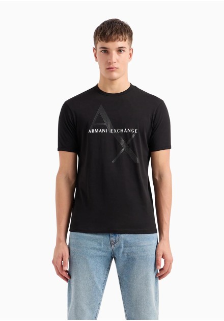 Camiseta Armani Exchange negra logo