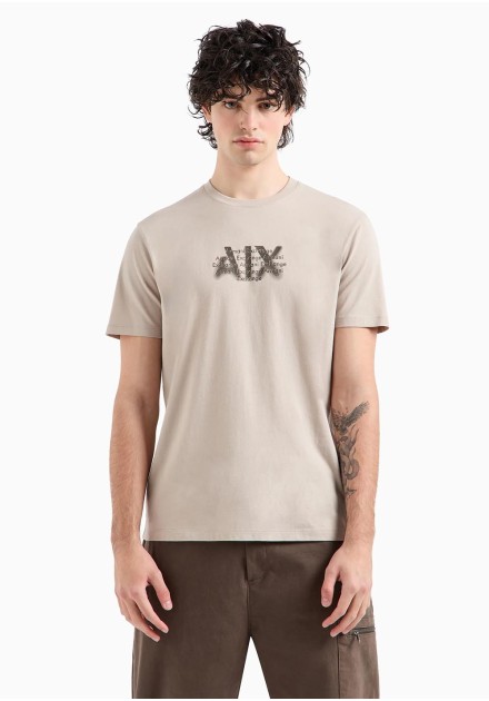 Camiseta Armani Exchange beig regular lo