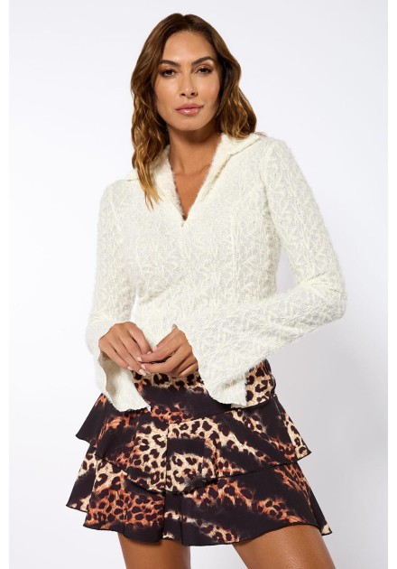 Minifalda Kamali leopard