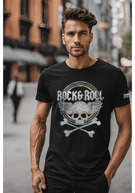 Camiseta Lasal Fly Rock negra