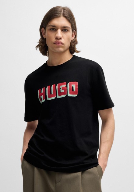 Camiseta Hugo negra Daqerio