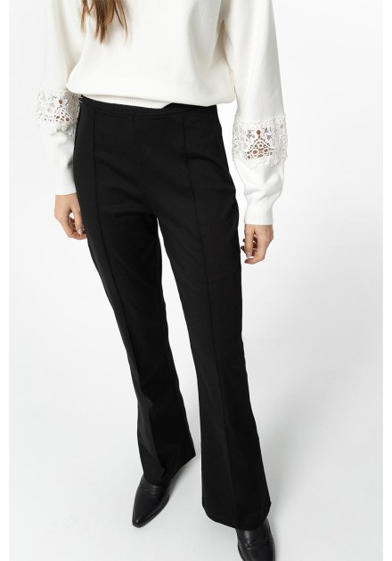 Pantalon Tiffosi Bilbao negro detalle mujer Pantalon Tiffosi Bilbao negro detalle mujer