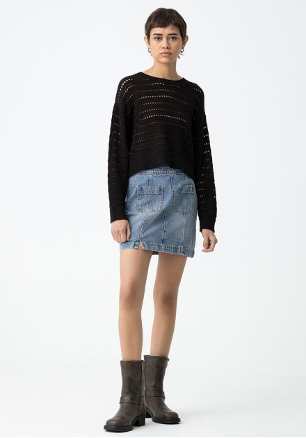 Falda Tiffosi Kinsley denim bolsillos Falda Tiffosi Kinsley denim bolsillos