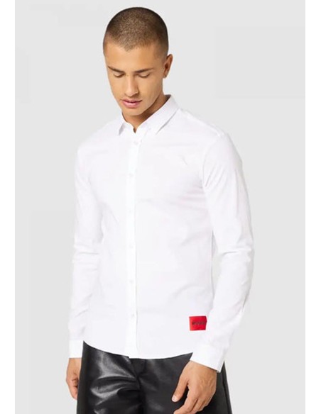 Camisa Hugo Blanca elastica Ermo