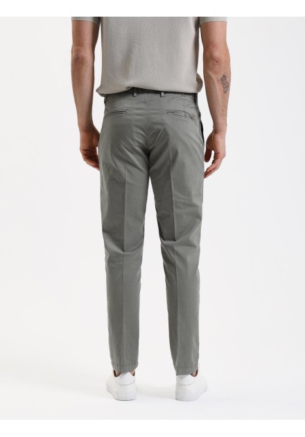 Pantalon Gianni Lupo verde popelin elast Pantalon Gianni Lupo verde popelin elast