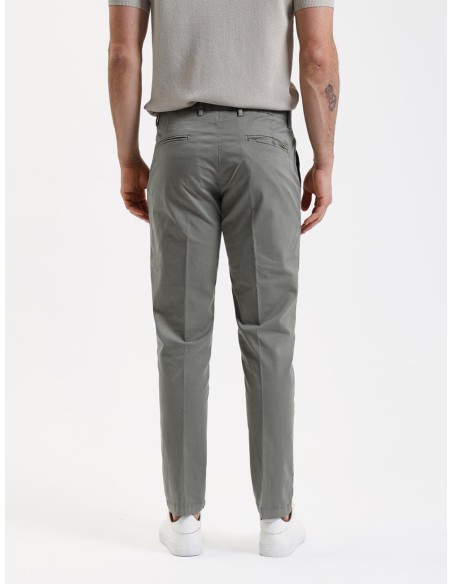 Pantalon Gianni Lupo verde popelin elast