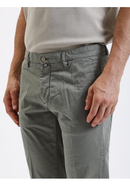 Pantalon Gianni Lupo verde popelin elast Pantalon Gianni Lupo verde popelin elast