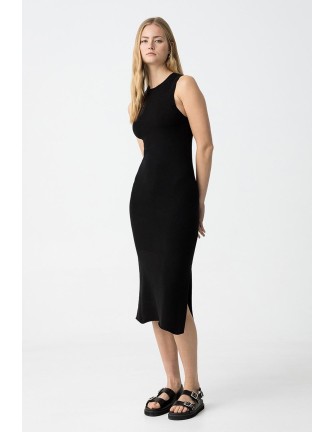 Vestido Tiffosi Halia negro de punto