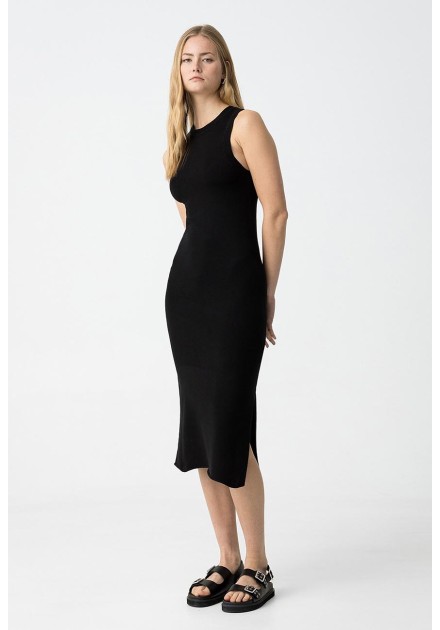 Vestido Tiffosi Halia negro de punto Vestido Tiffosi Halia negro de punto