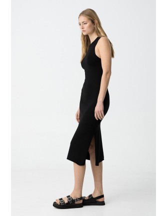 Vestido Tiffosi Halia negro de punto 2