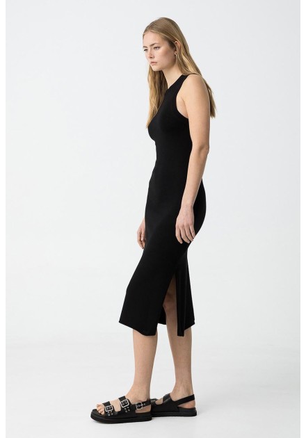 Vestido Tiffosi Halia negro de punto mujer Vestido Tiffosi Halia negro de punto mujer