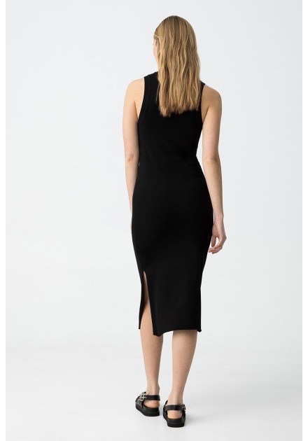 Vestido Tiffosi Halia negro trasero Vestido Tiffosi Halia negro trasero