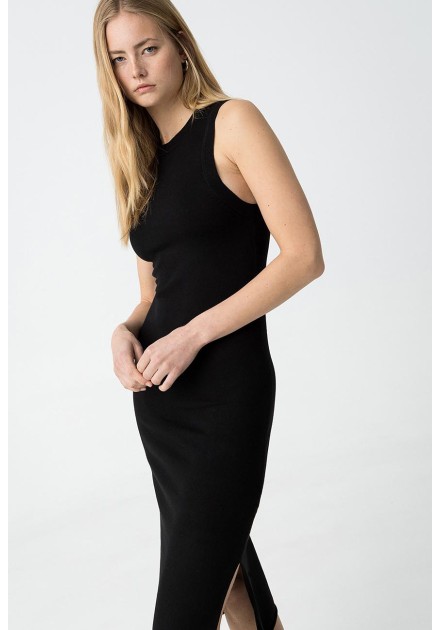 Vestido Tiffosi Halia negro de punto Vestido Tiffosi Halia negro de punto