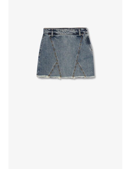 Mini falda Tiffosi Dua denim bajo deshil