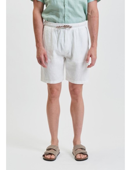 Bermudas Gianni Lupo lino blancas